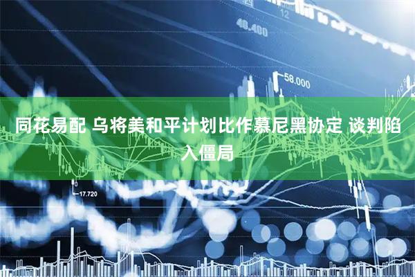 同花易配 乌将美和平计划比作慕尼黑协定 谈判陷入僵局